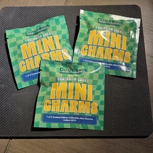 Dutch Bros sealed Mini charms St. Patrick’s day merch drop x 3
